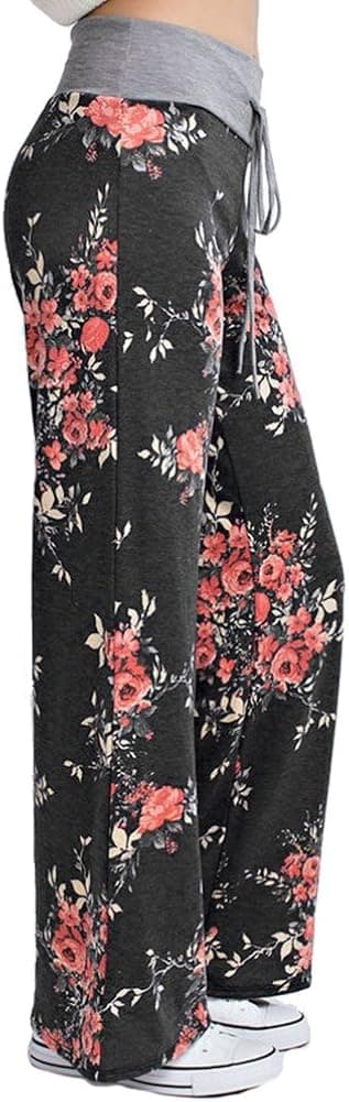 Marilyn & Main Women's Comfy Soft Stretch Floral Polka Dot Pajama Pants
