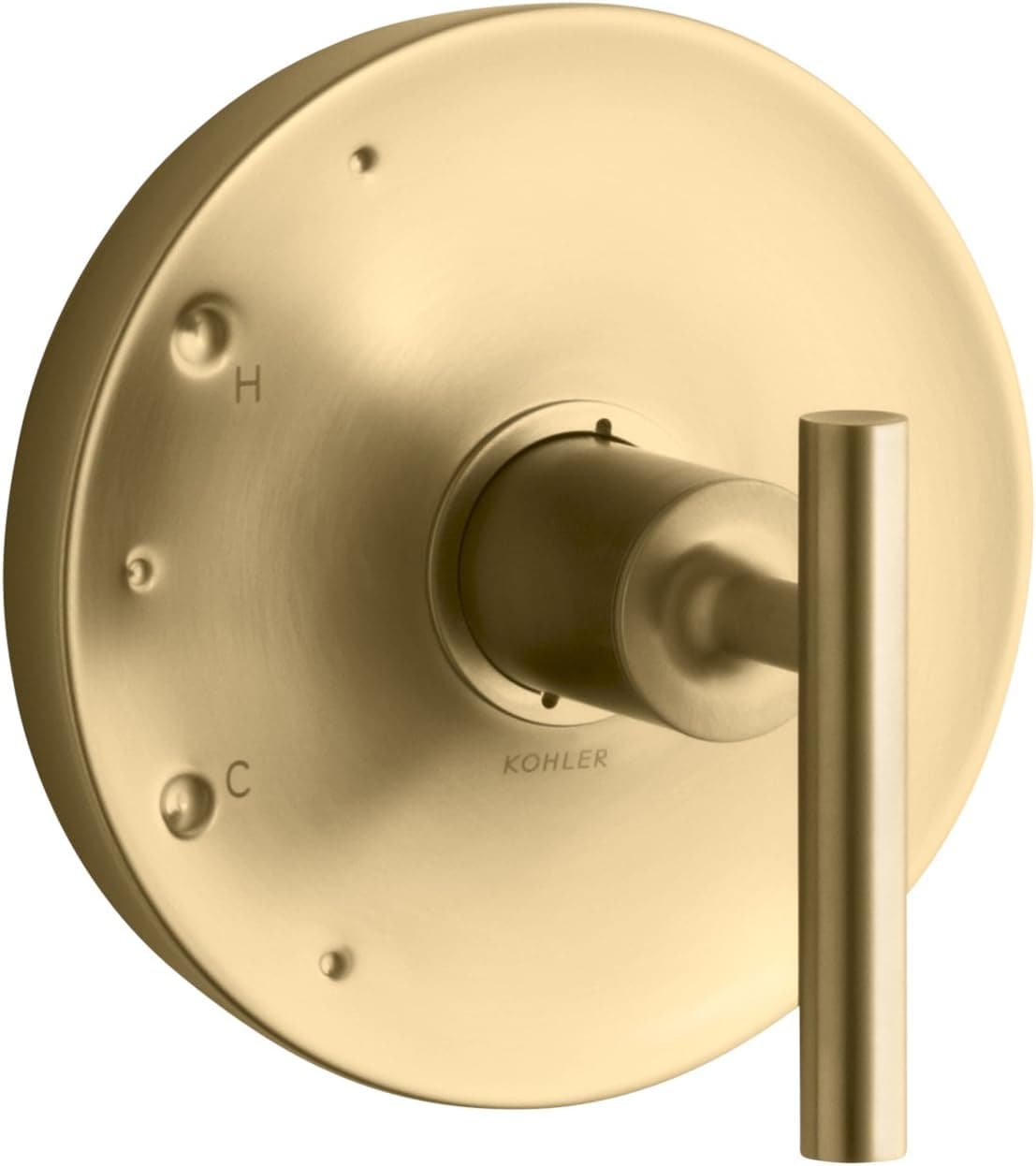 KOHLER TS14423-4-BGD Purist Rite-Temp Valve Trim with Lever Handle, Vibrant Moderne Brushed Gold