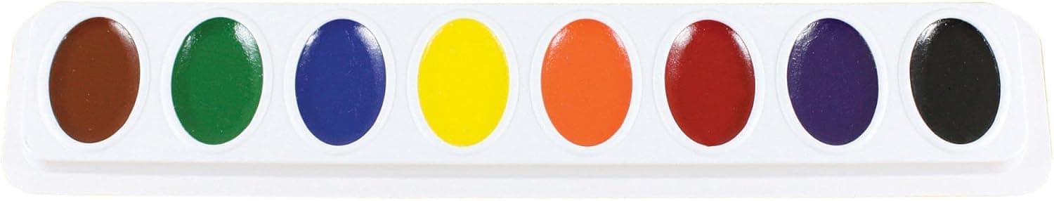 Sargent Art 66-8002 Art Time 8-Count Watercolor Refill Strip for Pan Set (Refill for 66-8000)