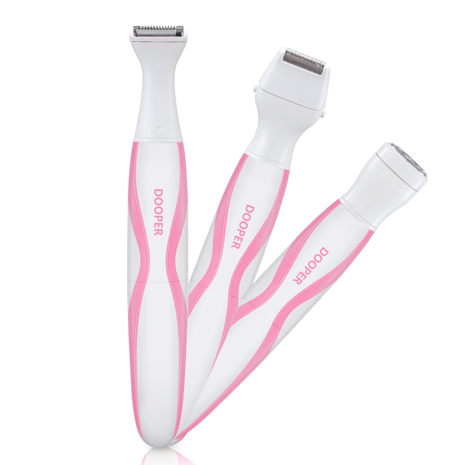 Multifunction Ladies Electric Razor, Bikini Trimmer For Women,Facial Hair Remover,Electric Shaver for Face, Bikini Line, Armpit,Leg, Body Hair Removal Kit (pink)