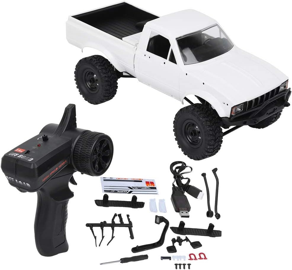 RC Rock Crawler, C24-1 2.4G 1/16 Scale Full Scale 4WD Off Road RC Cars Electric Truck Plastic Whole Toy Parts Accessory