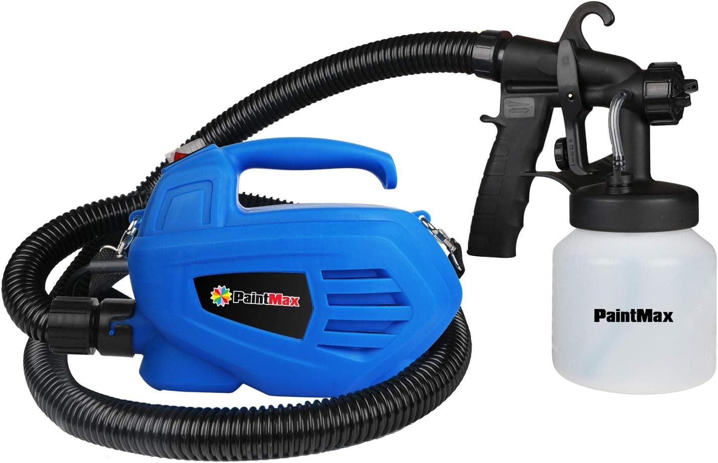 PaintMax Portable Handheld Electric 650W Paint Sprayer Gun with 3 Different Spray Pattern & 800ml Detachable Container, HVLP System & Quick Refill Lid