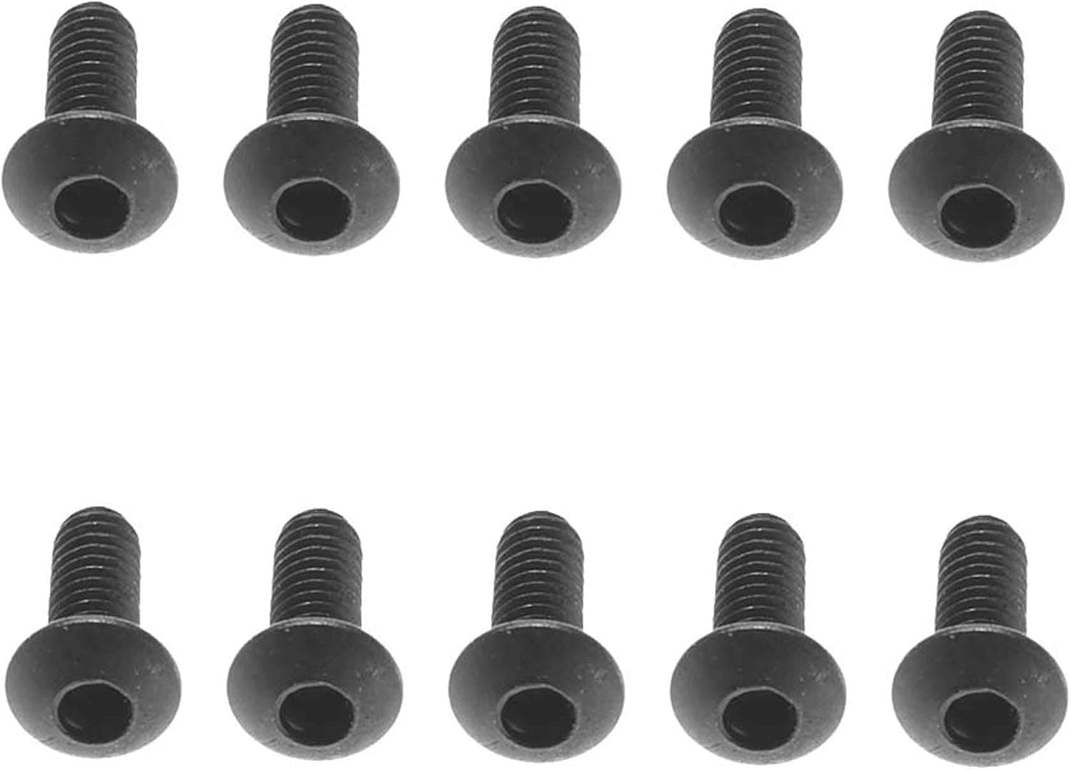 Axial M2.6x6mm Hex Socket Button Black (10), AXIC1280
