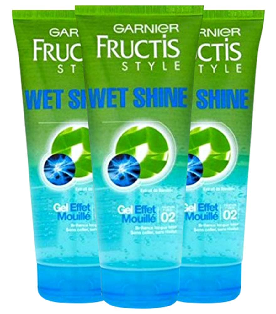 Garnier Fructis Wet Shine Effect Hair Gel, 6.8 oz. (Pack Of 3)