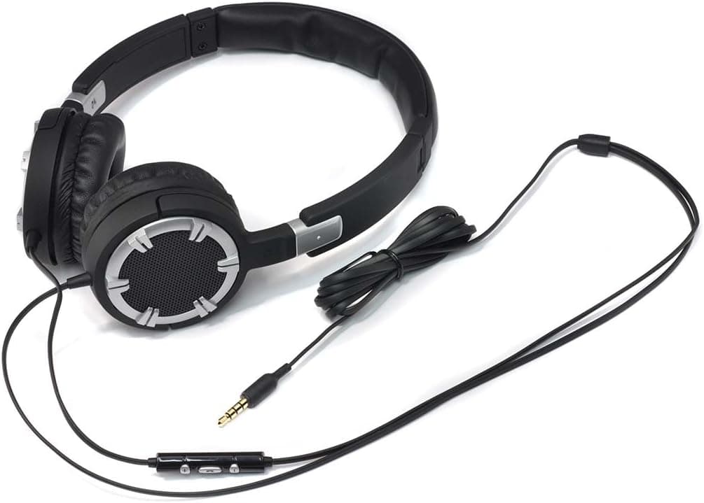 Gear Head Dynamic Bass Multimedia Headphones with Microphone & Media Controls (HQ5750SLV)