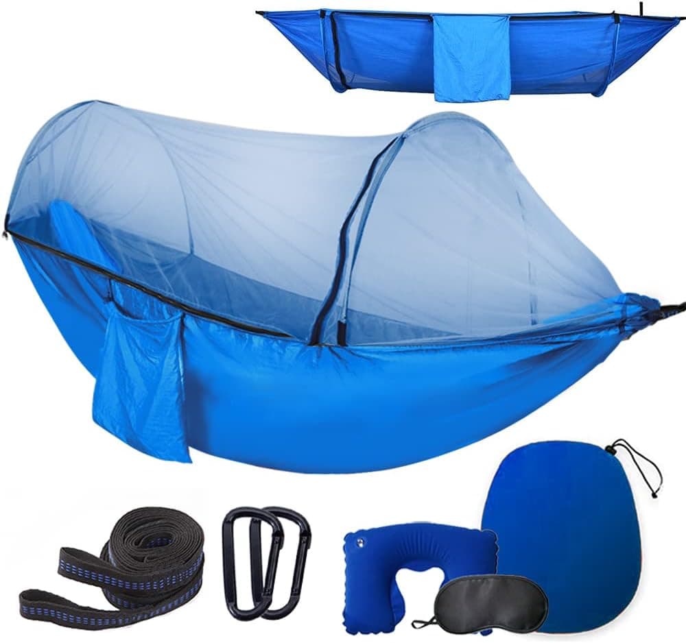 Hammocks with Mosquito Net,Hammock with Netting,Hammock Tent for Outside,Hammock with Bug Net for Single & Double Camping,Survival, Travel & More,600lbs…
