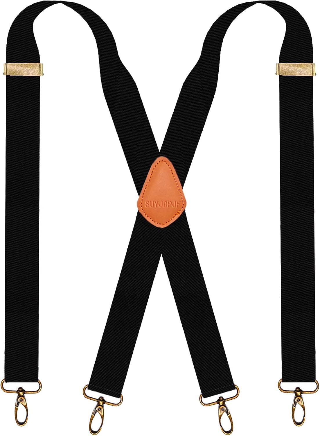 SupSuspen Snap Hook Suspenders for Men for Belt Loop Retro Suspenders Adjustable