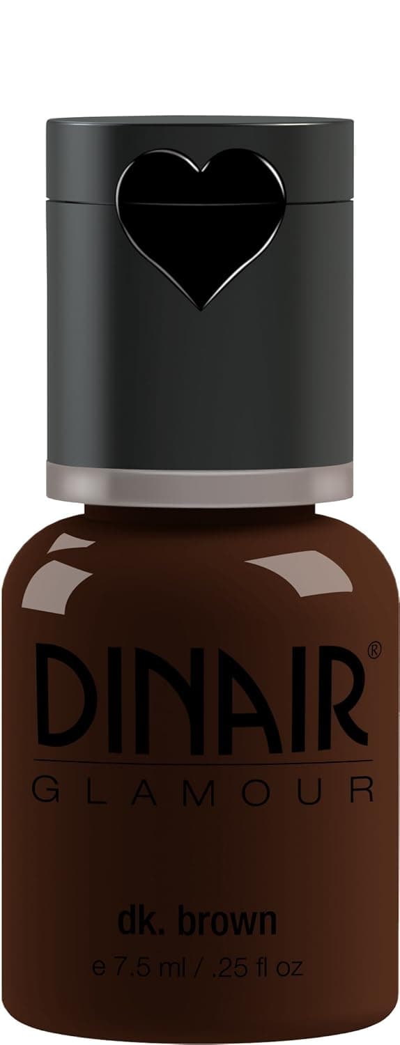Dinair Airbrush Makeup Foundation | Dark Brown | GLAMOUR: Natural, Light coverage, Matte 1/4oz