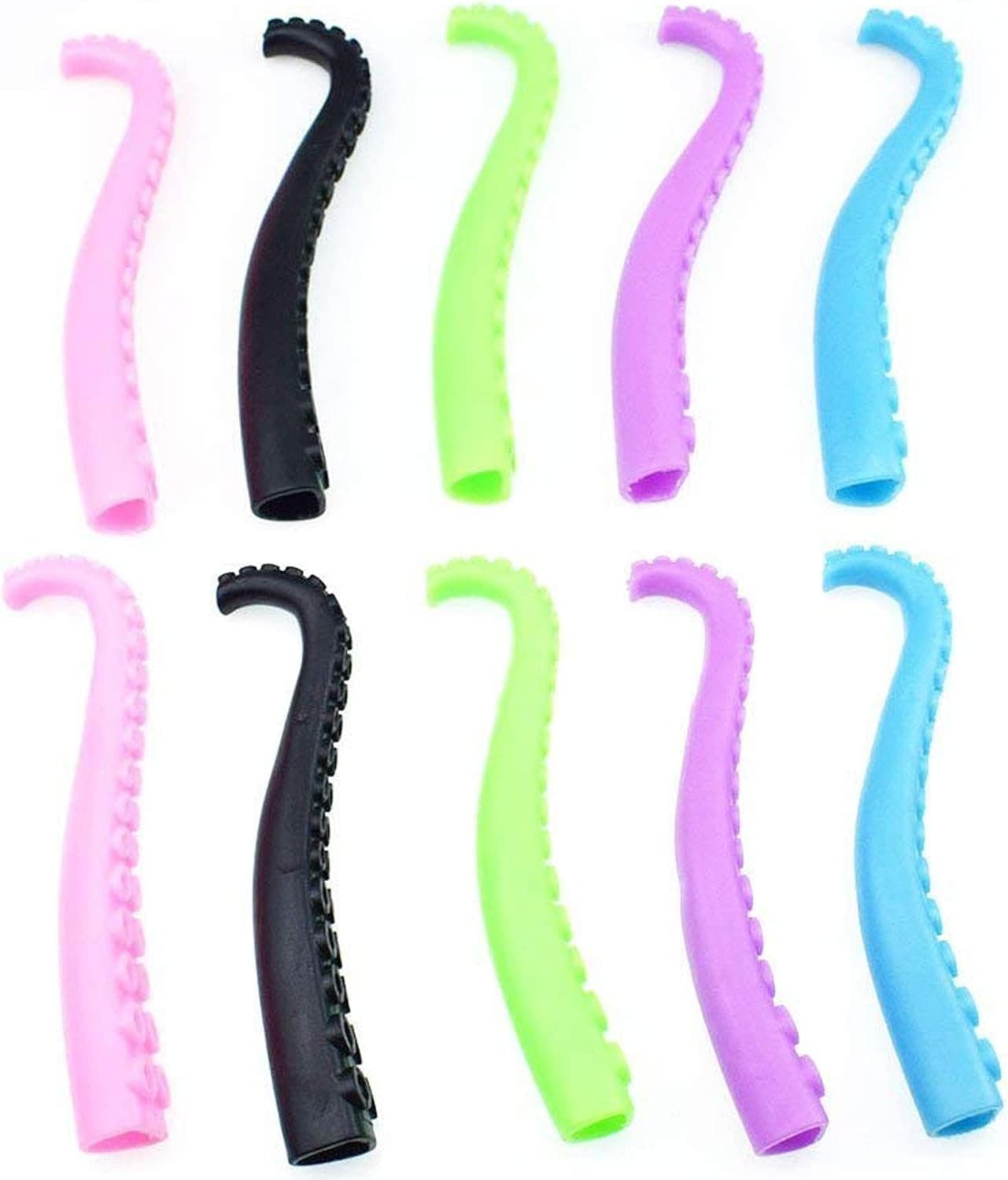 Carykon 10 Pcs Octopus Tentacle Finger Puppets, Assorted Color