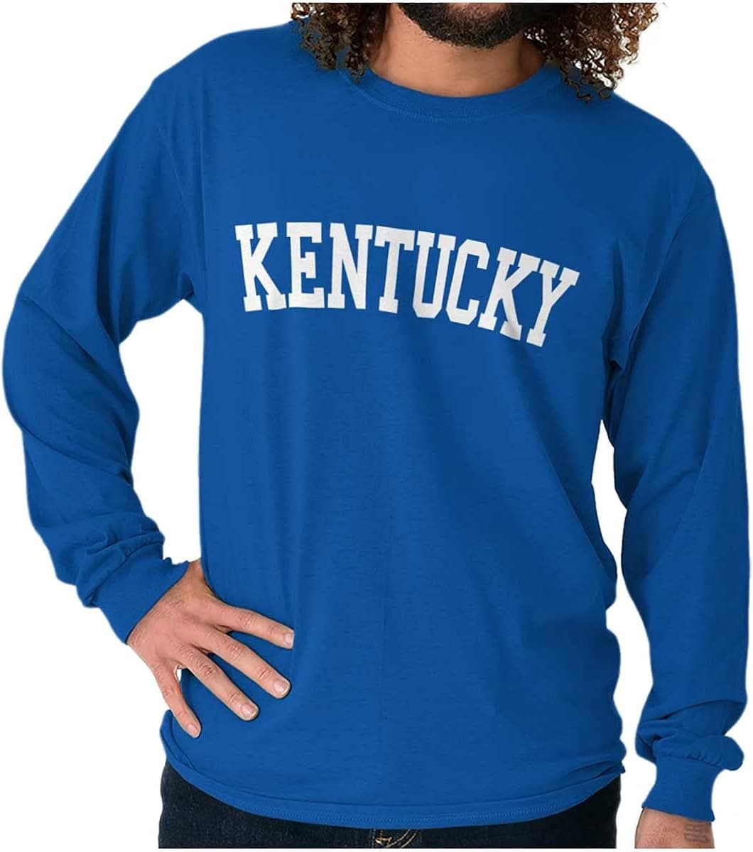 Kentucky Simple Traditional Classic Long Sleeve Tshirt Men Women
