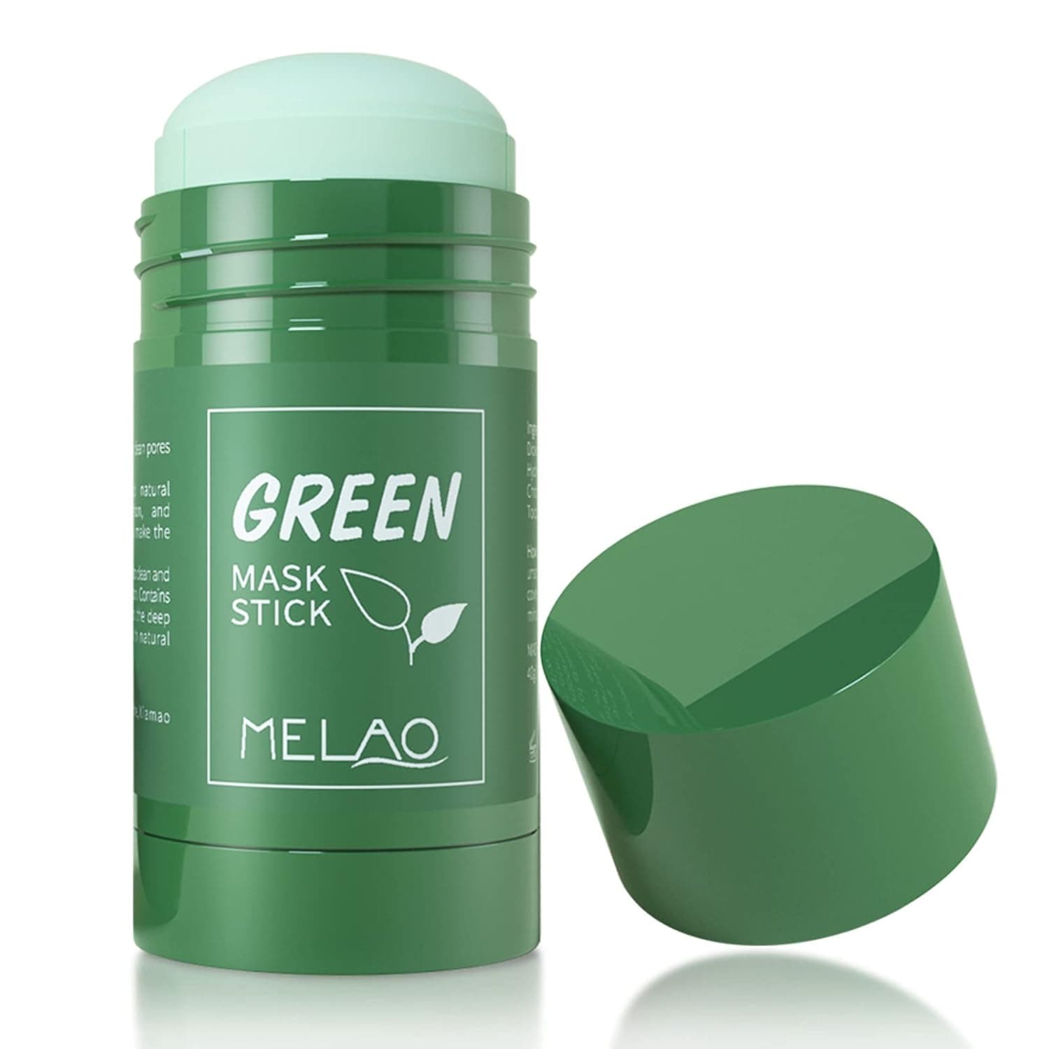 Green Tea Mask Stick, Blackhead Remover Mask, Green Tea Purifying Clay Stick Mask, Moisturizing & Oil Control Facial Pore Cleanser for All Kind Skin Type Women Men