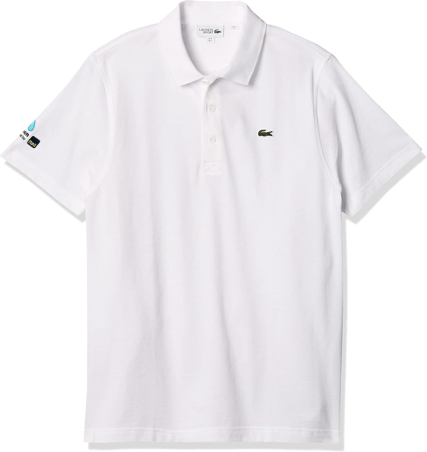 Lacoste Men's Sport Miami Open Edition Ultra Light Cotton Polo, White, L