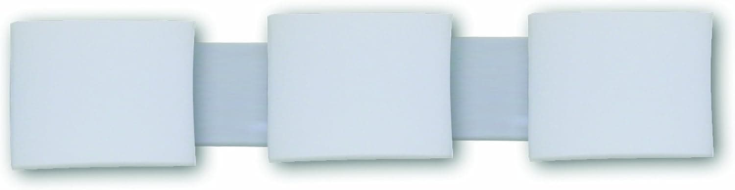 Yosemite Home Decor 260-3V-CH 3-Lights Bathroom Vanity with Dove White Glass, Chrome