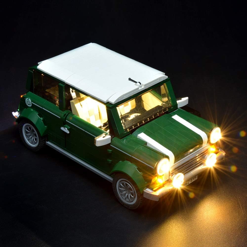 BRIKSMAX Mini Cooper Led Lighting Kit- Compatible with Lego 10242 Building Blocks Model- Not Include The Lego Set