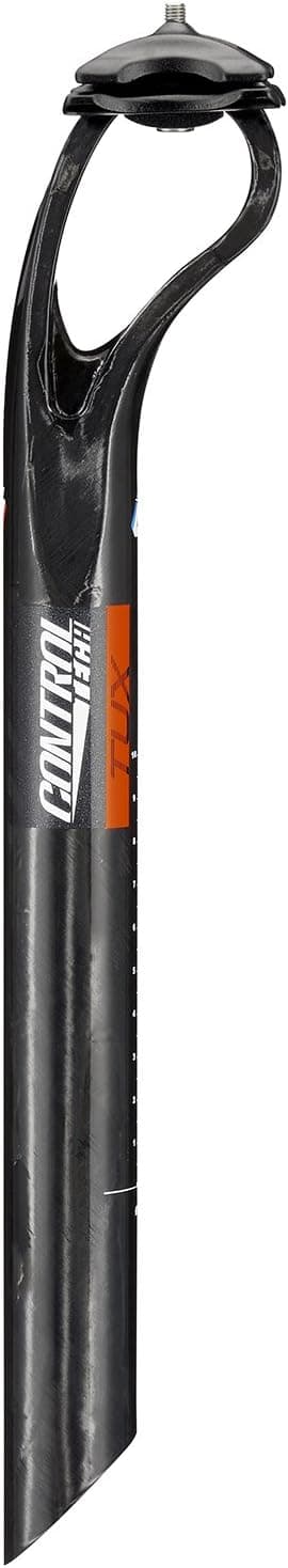 Control Tech Tux Carbon 24mm Offset Seatpost, 27.2x350mm, Glossy Black, Red Decal