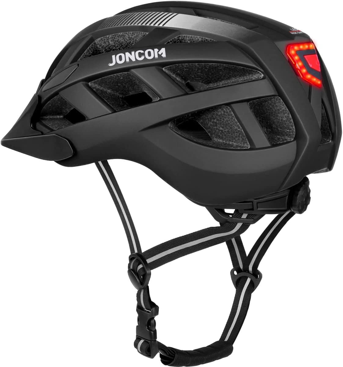 Joncom Adult Bike Helmet with USB Rechargeable Rear Light, Mountain & Road Bicycle Helmets for Men Women Adult Cycling Helmets