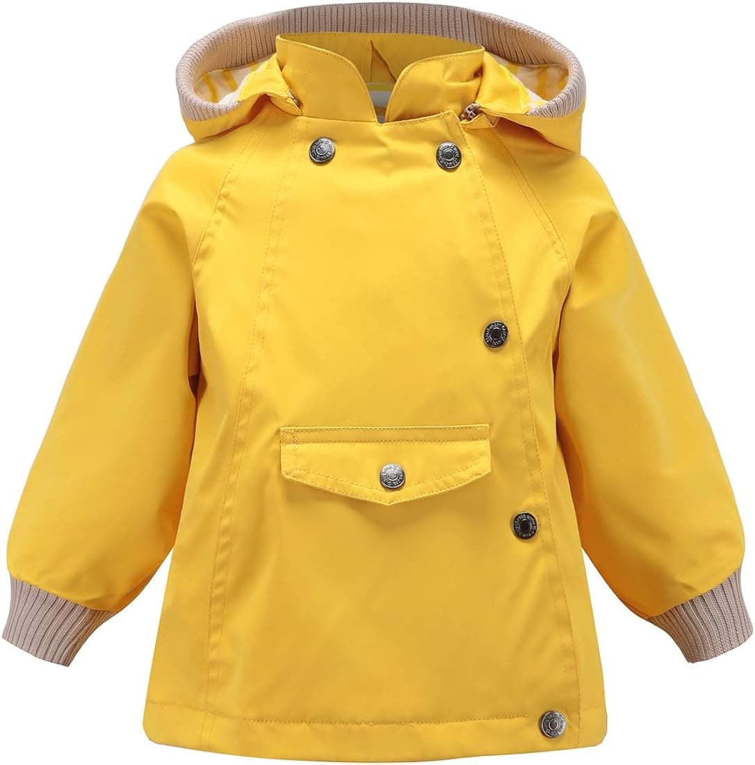 ACESTAR Waterproof Rain Jacket Coat Windbreaker Windproof Spring Fall Raincoat
