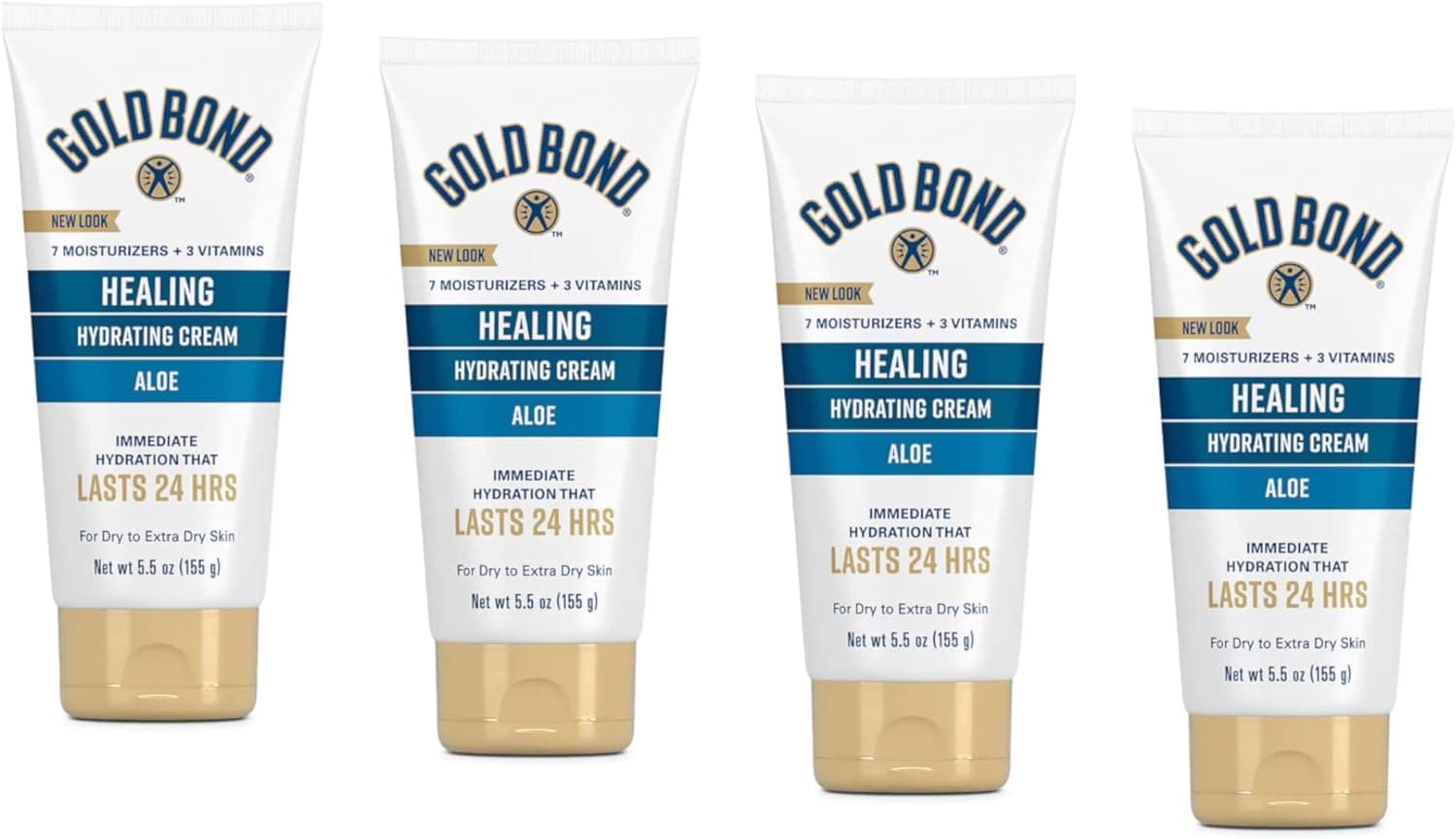 Gold Bond Ultimate Healing Skin Therapy Cream, Aloe 5.50 oz (Pack of 4)