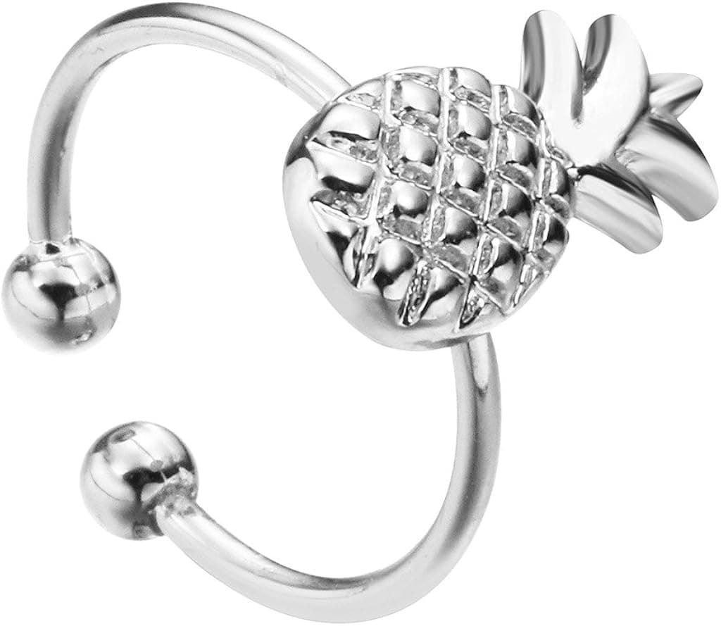 Adjustable Cute Pineapple Wrap Rings for Women and Girls Sweet Jewelry