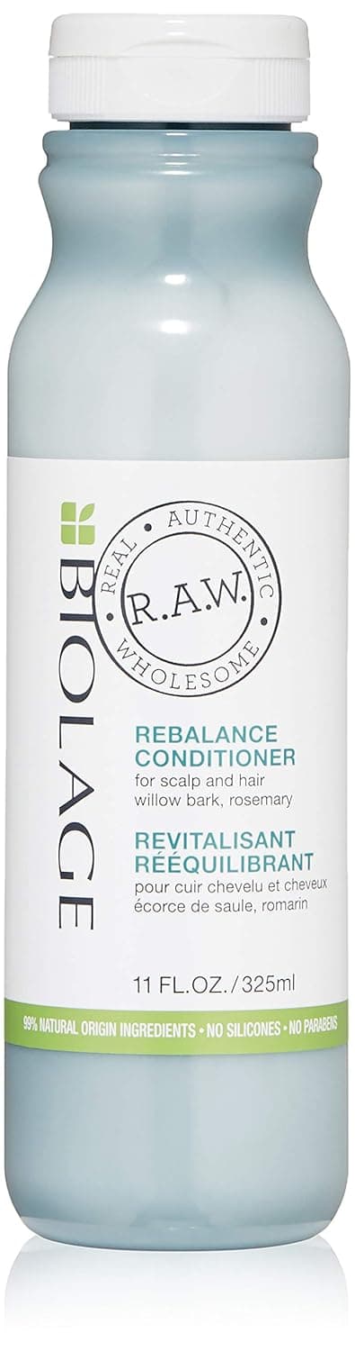 Biolage R.A.W. Rebalance Conditioner | Lightweight Scalp-Soothing Conditioner | With Willow Bark & Rosemary | For Scalp & Hair | 11 Fl. Oz