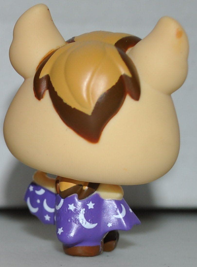 Vampire Bat #1680 (Tan, Green Eyes,) - Littlest Pet Shop (Retired) Collector Toy - LPS Collectible Replacement Single Figure - Loose (OOP Out of Package & Print)