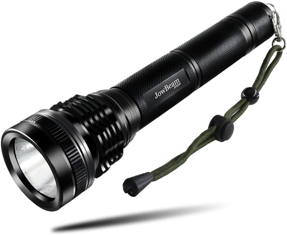 JowBeam 2500 Lumen JFM18 ProTac High Lumen Profeesional Tactical Flashlight with High/Medium/Low/Strobe/SOS Use 2 X 26650 or 2 X 18650 Li-ion Batteries (Not Included)