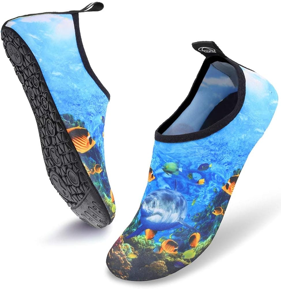 Deevike Water Shoes for Women Men Barefoot Quick-Dry Aqua Socks Slip-on for Beach Swim Surf Yoga Exercise