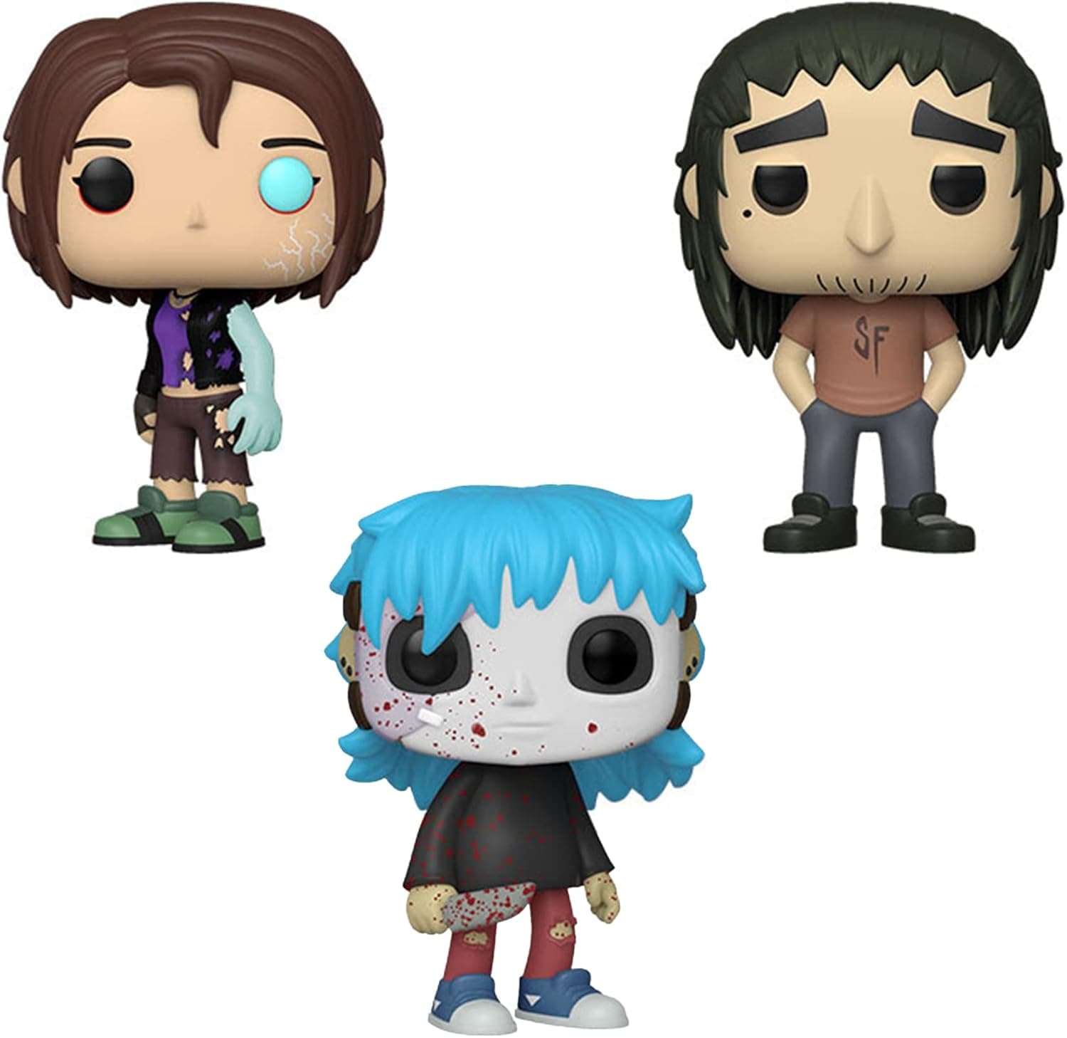 Funko Pop! Sally Face Set of 3 - Ashley (Empowered), Larry and Sal Fisher (Adult)