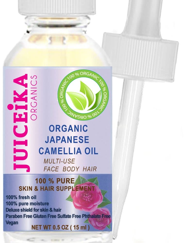 ORGANIC Japanese CAMELLIA OIL - Camellia japonica 100% PURE & REFINED- COLD PRESSED. 100% Pure Moisture. Skin & Hair Supplement. (0.5 Fl. oz. - 15 ml.)