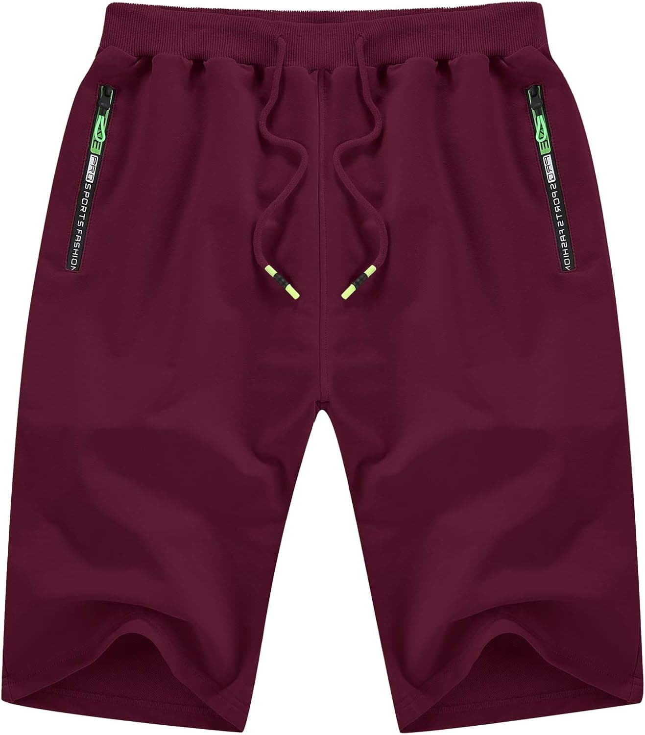 YTD Men's Shorts Casual Classic Fit Drawstring Summer Beach Shorts with Elastic Waist and Pockets