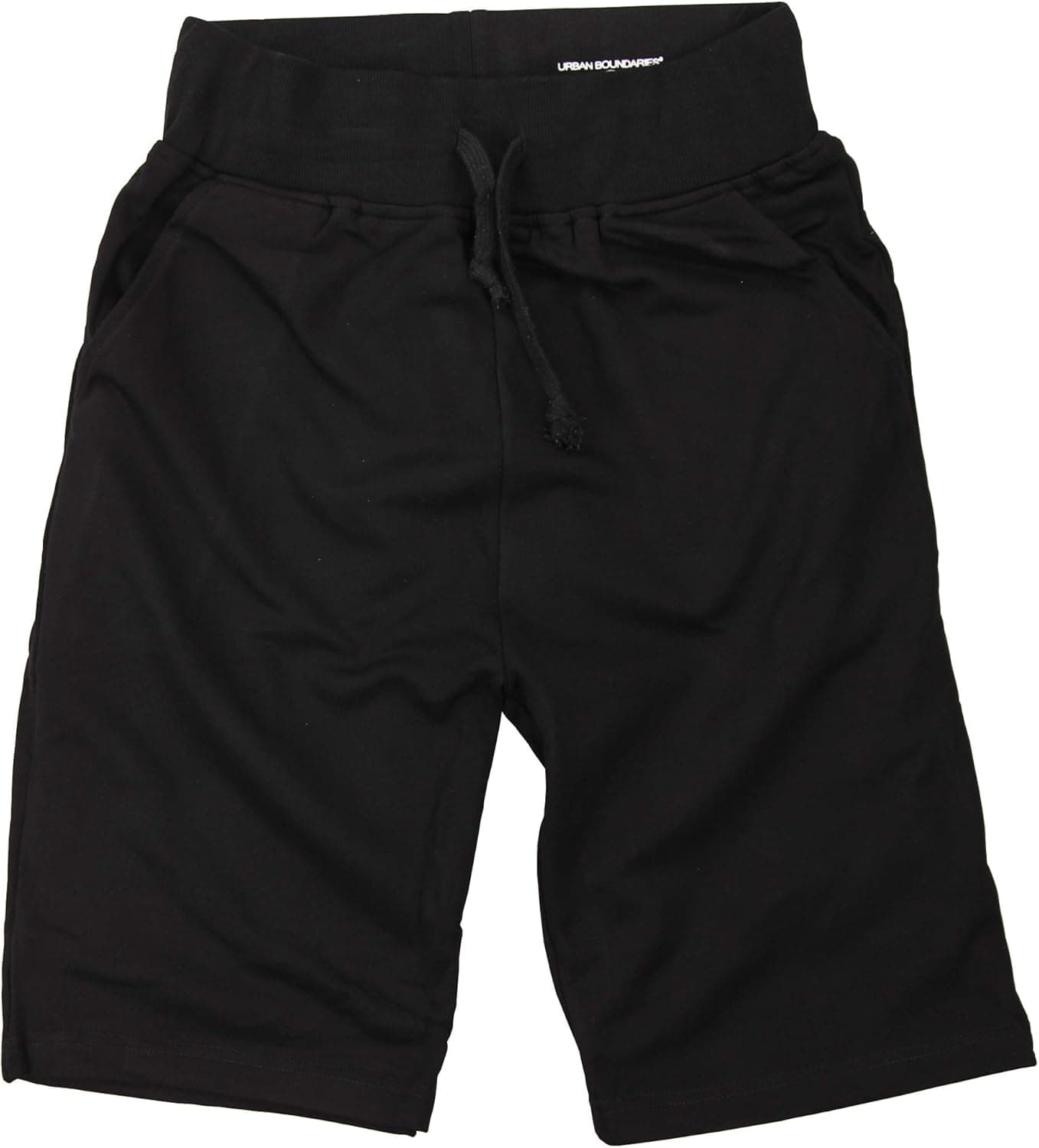 Urban Boundaries Mens Long Elastic Waist Drawstring Casual Shorts