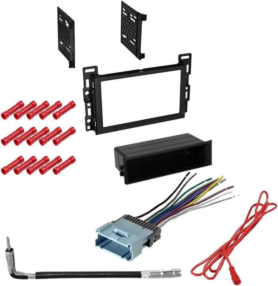 CACHÉ KIT971 Bundle with Car Stereo Installation Kit for Pontiac G6 2005 – 2009 in Dash Kit, Harness, Antenna Adapter for Single or Double Din Radio Receivers (4 Item)