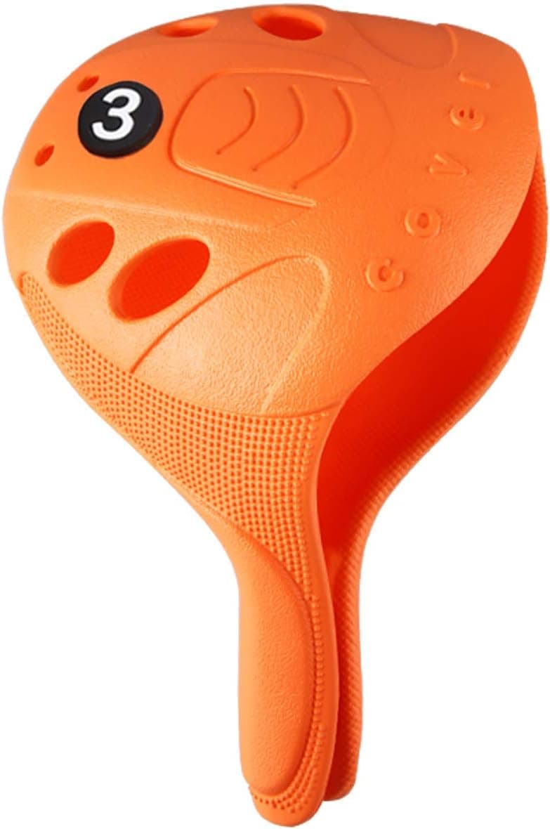 PGM Golf Head Cover 4pcs or 1pc Drivers Fairway Woods Hybrid Golf Club Cover with No. Pins Fit Oversized Right Handed Easy on Off Extra Club Protection Washable Cover for All Brands