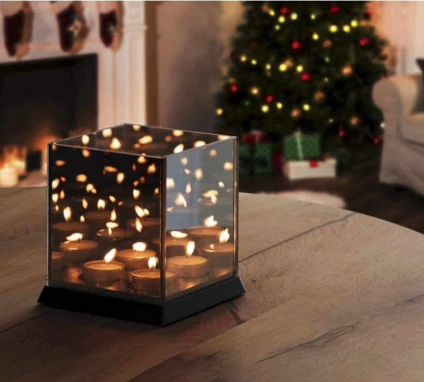 Ecova Infinity Candle - Mirror Candle Holder Tray - 2 x 2