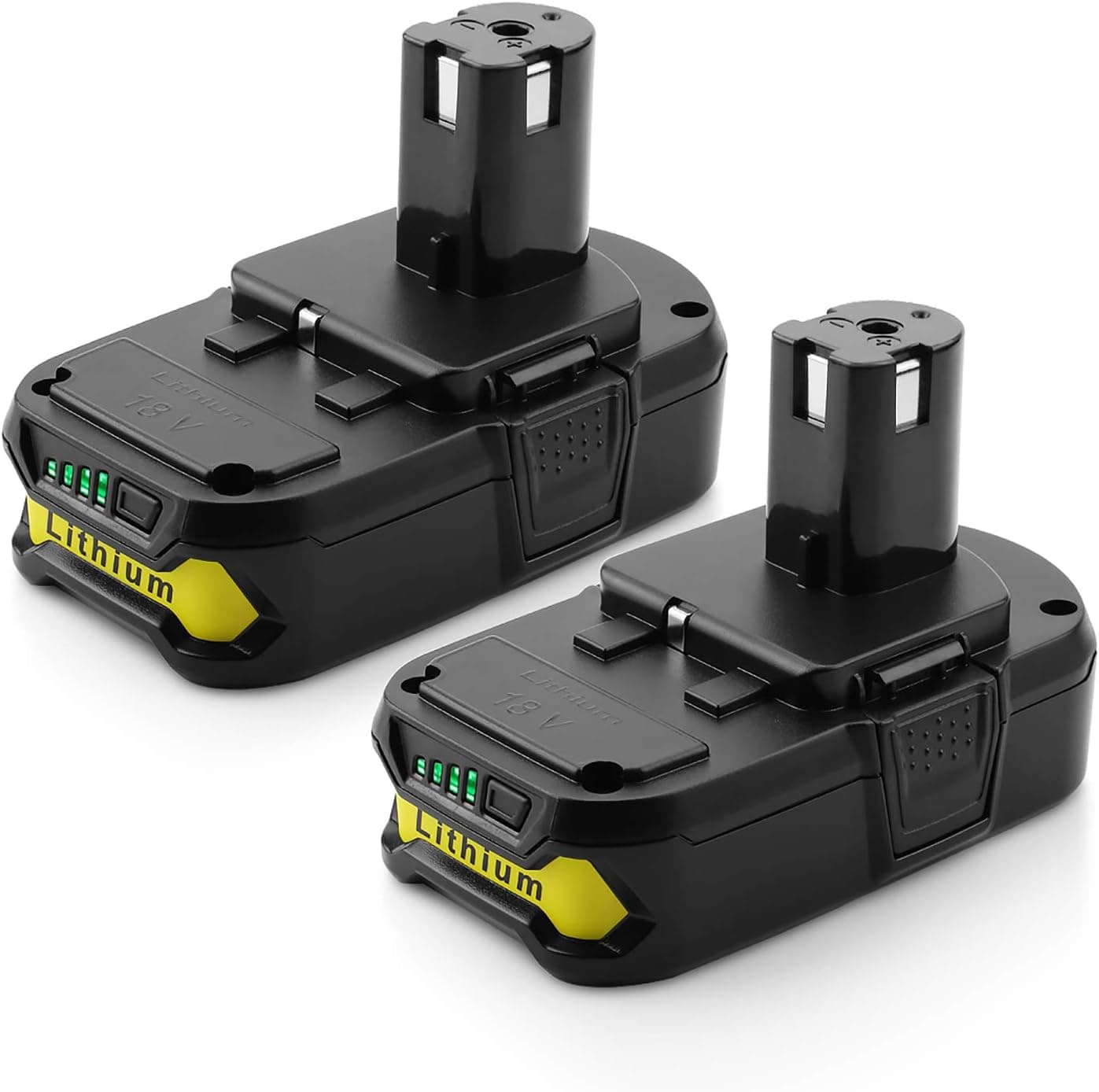 Energup Replacement 3000mAh P102 Ryobi 18V Lithium Battery For Ryobi 18-Volt ONE+ battery P104 P105 P102 P103 P107 Cordless Tools Ryobi 18v Battery (2Pack)