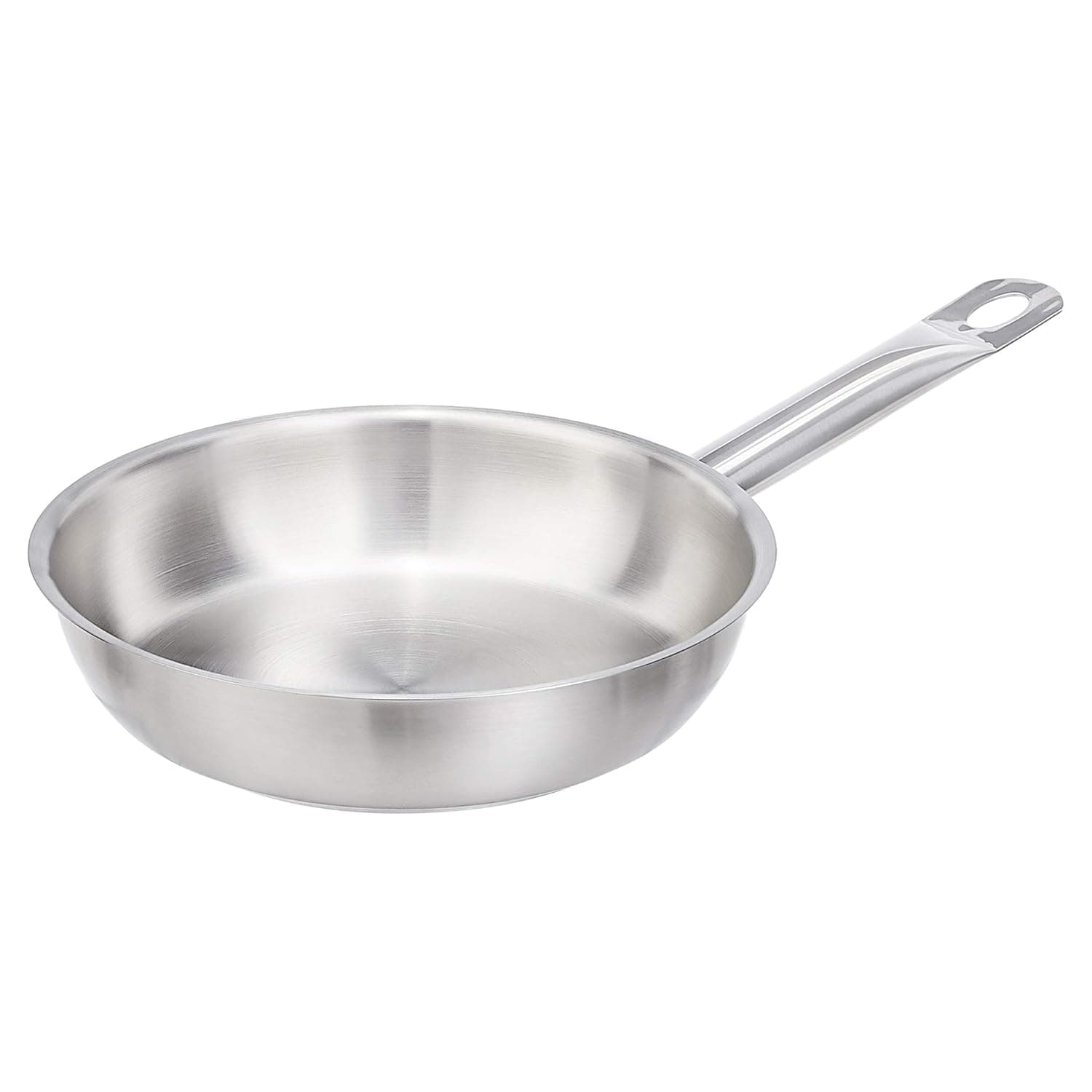 AmazonCommercial 8" Stainless Steel Aluminum-Clad Fry Pan