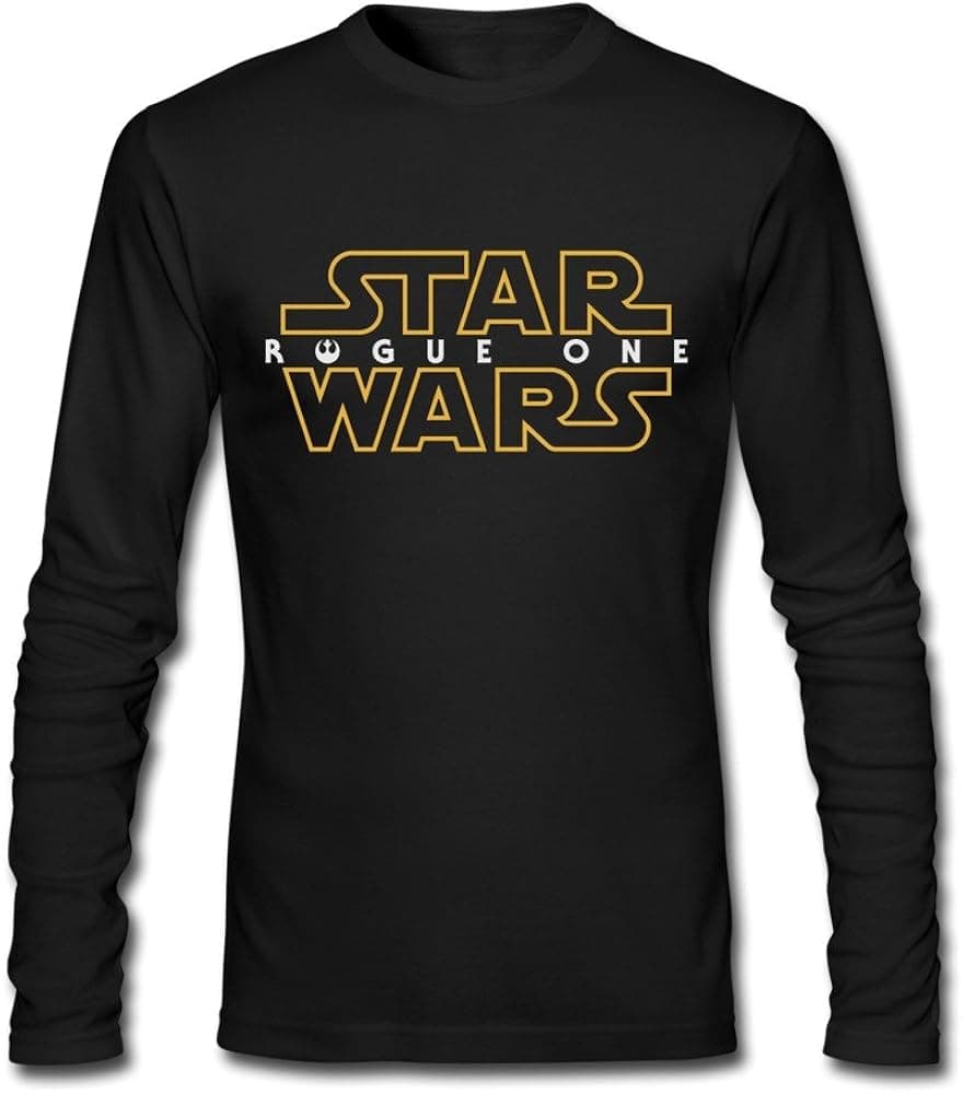 HEJX Male Rogue One A Star Wars Story Custom Long Sleeve T-Shirt Black XXL