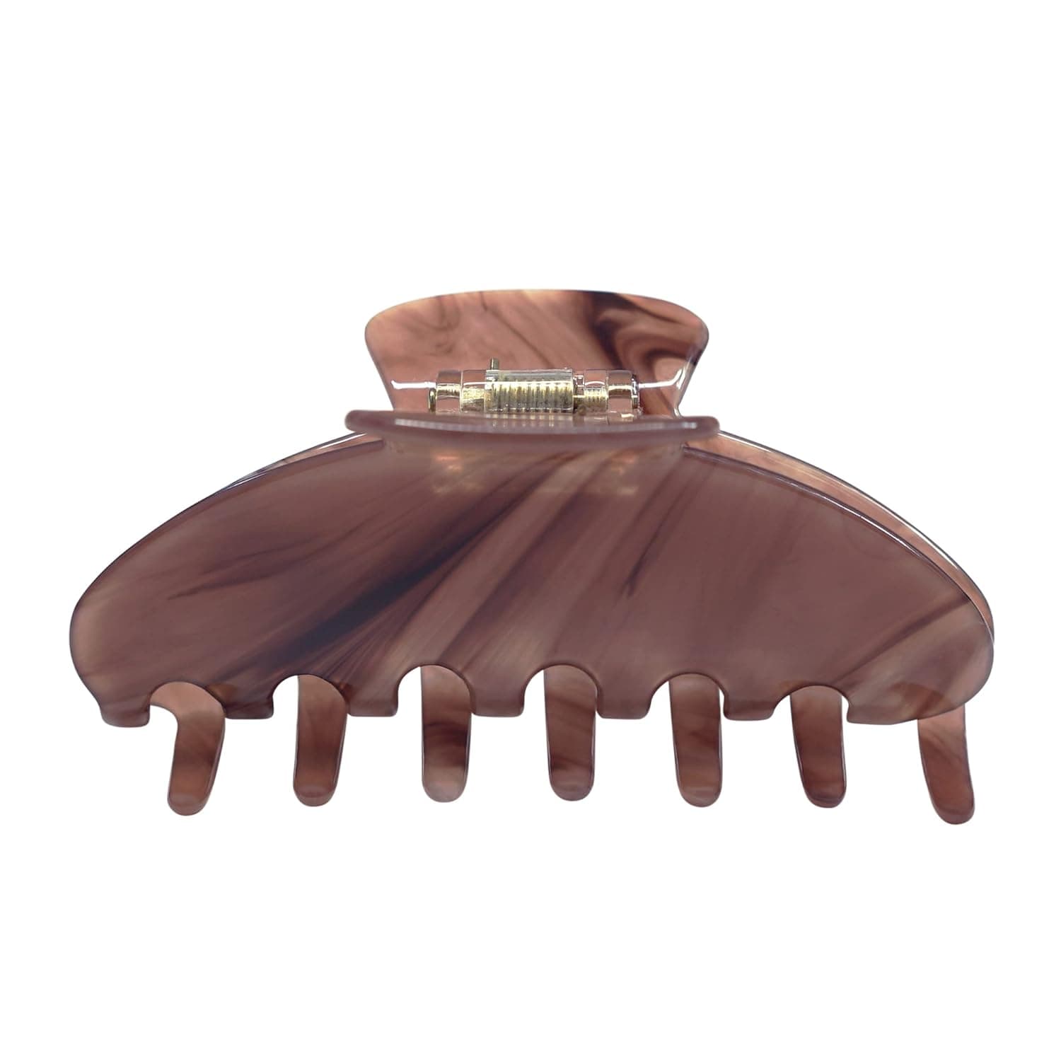 Hana Mia Everyday Durable Acetate 4 Inch Hair Claw Clip For Thick or Long Hair (Mocha)