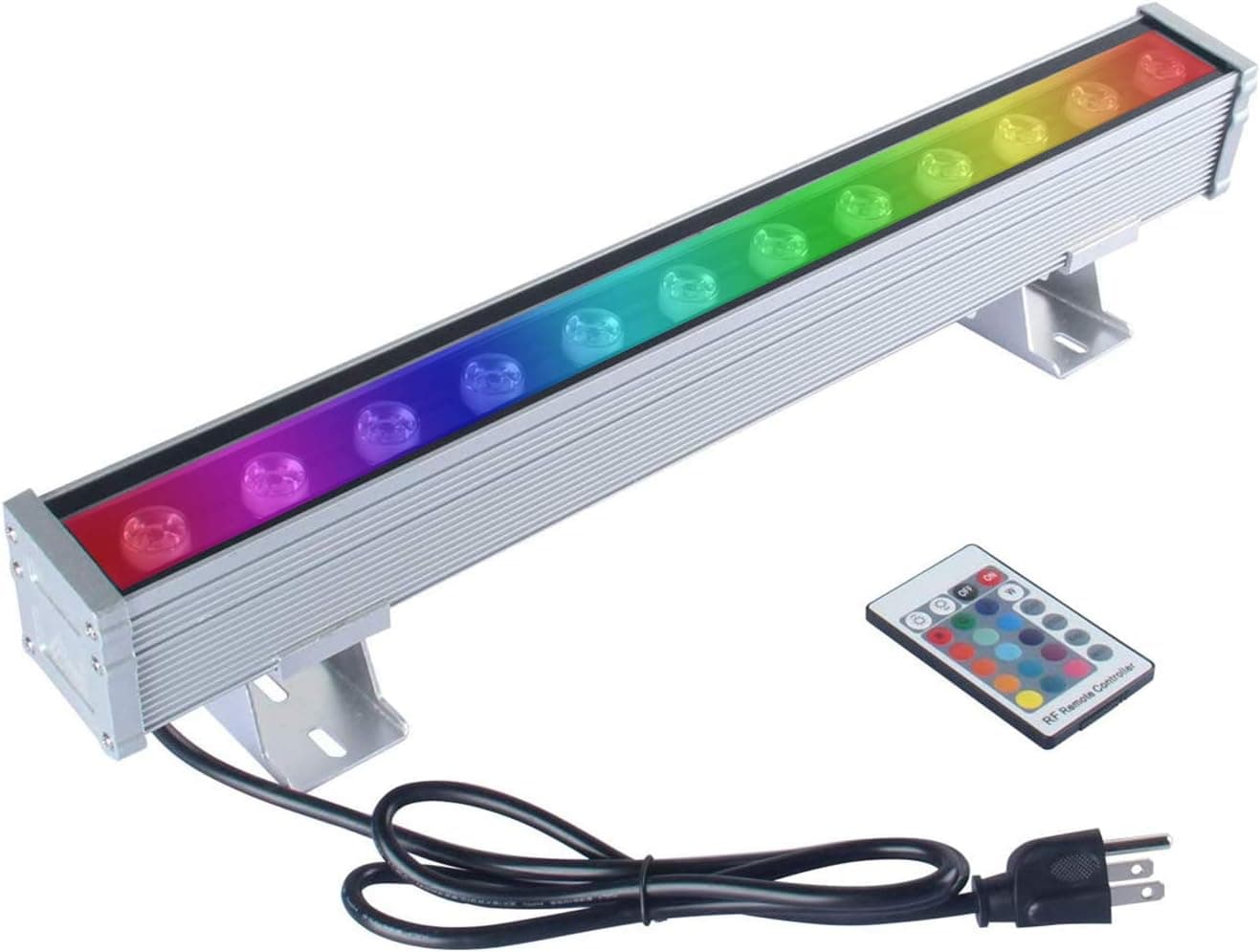 RSN LED 36W RGB Wall Washer Light, IP65 Waterproof Grade,Energy Saving Linear Strip Light Supplies for Bridge, Hotel, Mega Bar Christmas
