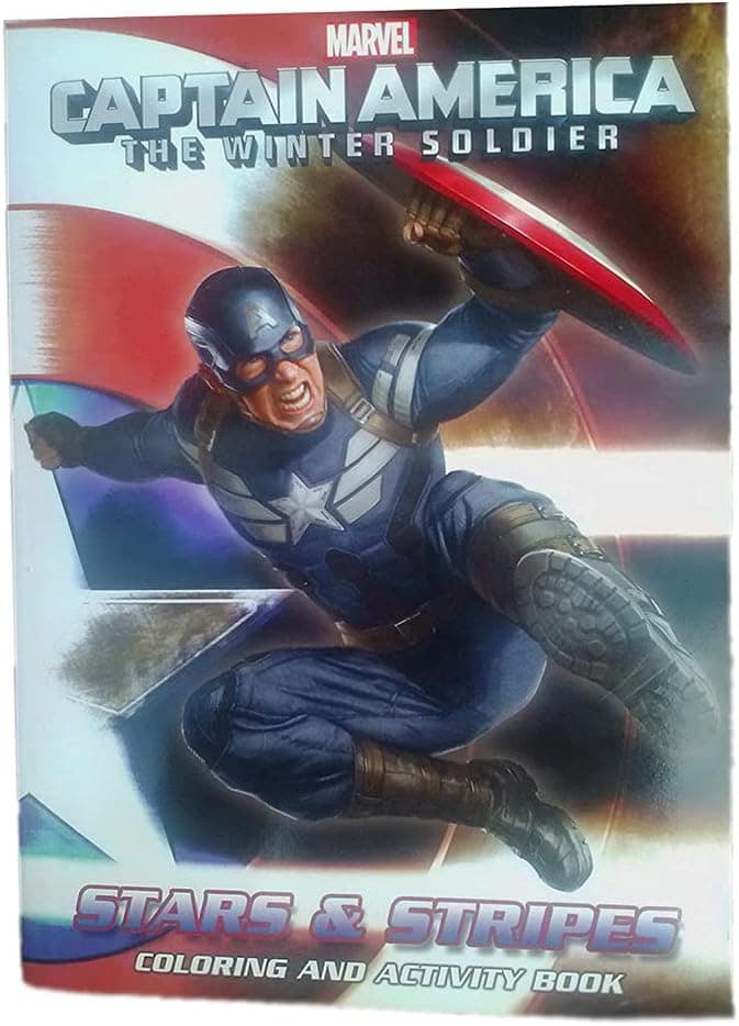 Marvel Captain America the Winter Soldier Coloring & Activity Book ~ Stars & Stripes