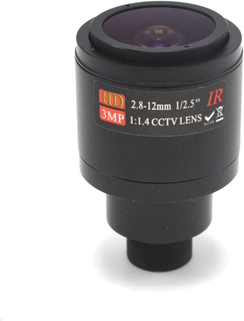 XENOCAM 2.8-12mm 1/2.5" HD 3MP F1.4 CCTV Video Vari-Focal Zoom Lens for CCTV Security Camera