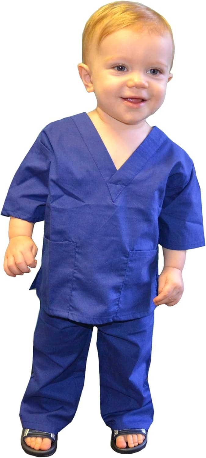 My Little Doc Royal Blue Toddler Scrubs Costume