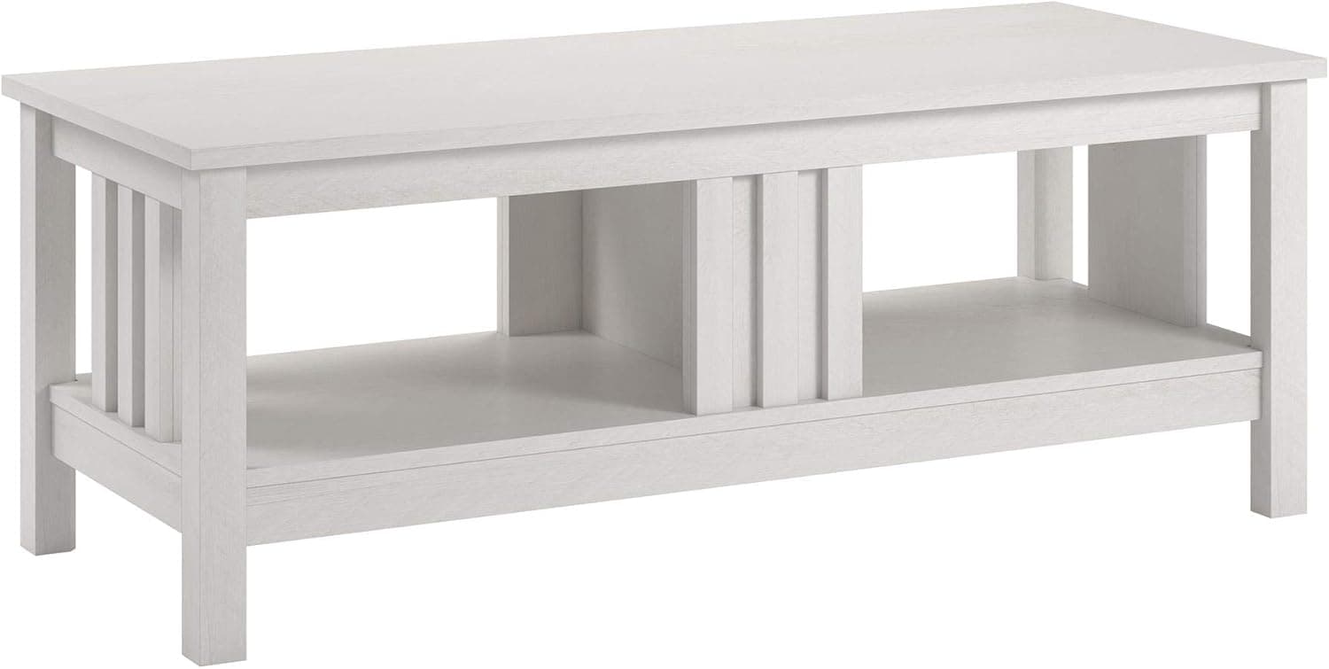 Ameriwood Home Adams Coffee Table, Ivory Oak