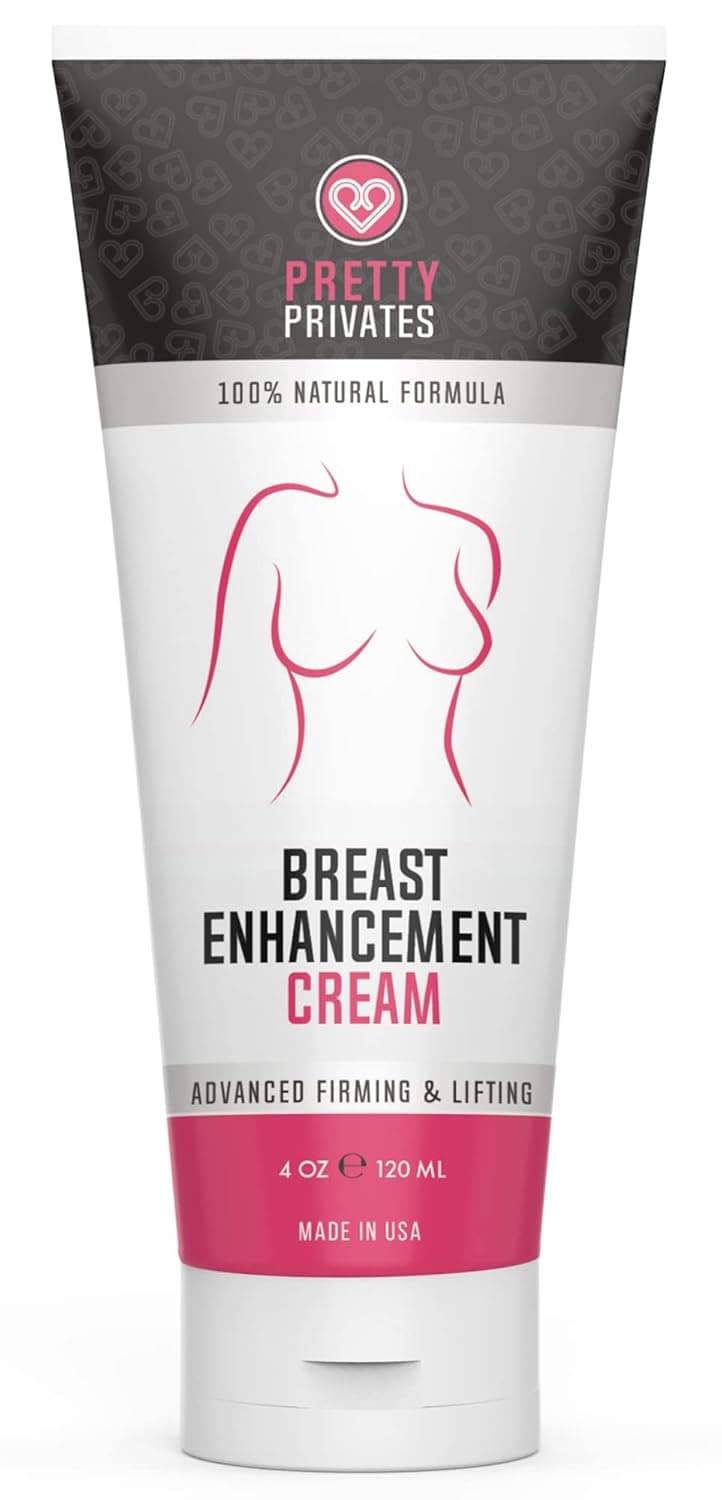 Pretty Privates – Breast Enhancement Cream – Breast Lifter – Larger, Firmer, and Fuller Breasts - All-Natural Fast Growth Breast Enlargement Cream – Breast Plumping Formula (4oz)