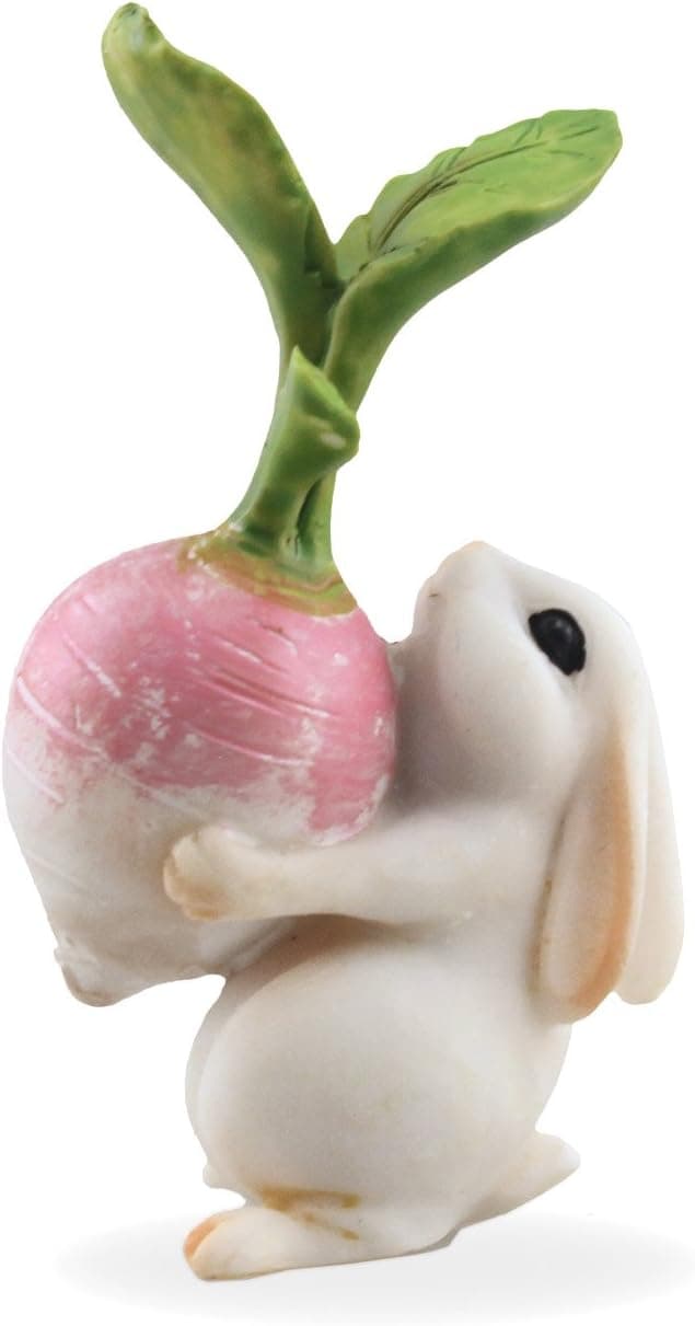 Miniature Fairy Garden Bunny With Turnip #17450