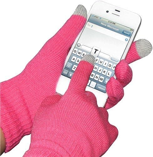 Amzer Capacitive Touch Screen Knit Gloves - Pink (AMZ92805)