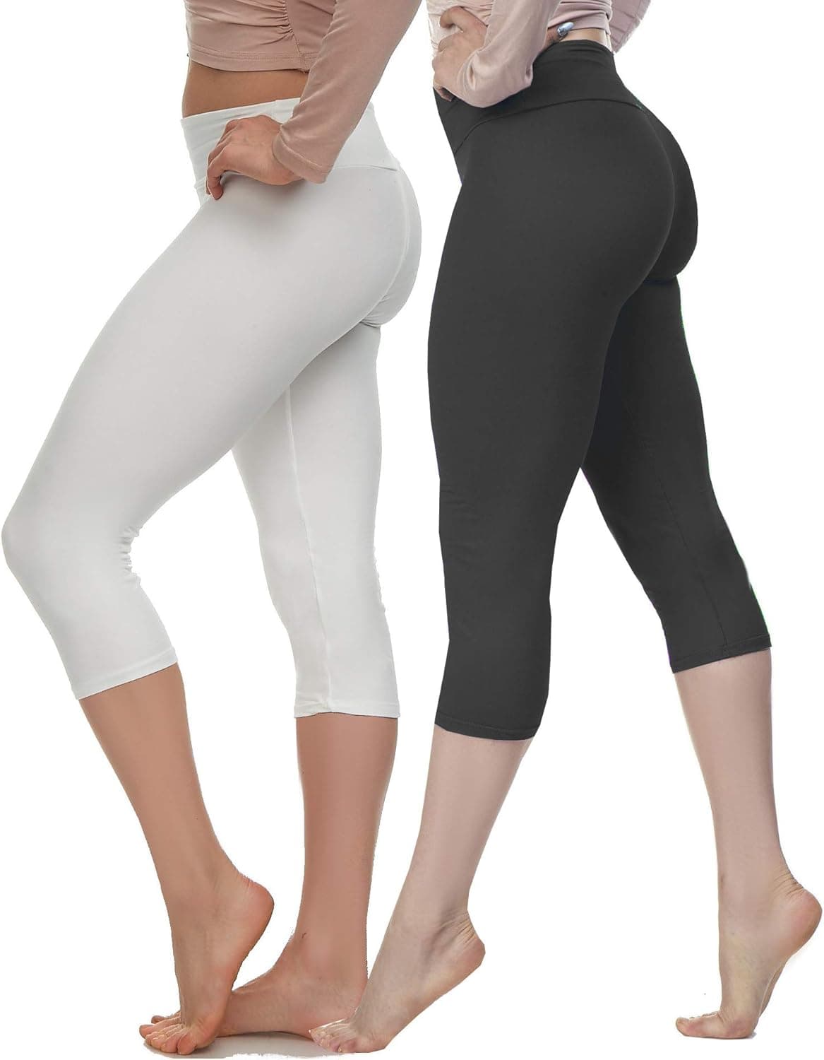 Lush Moda Leggings for Women - Ultra High Waisted - Solid Colors - Stretchy and Buttery Soft