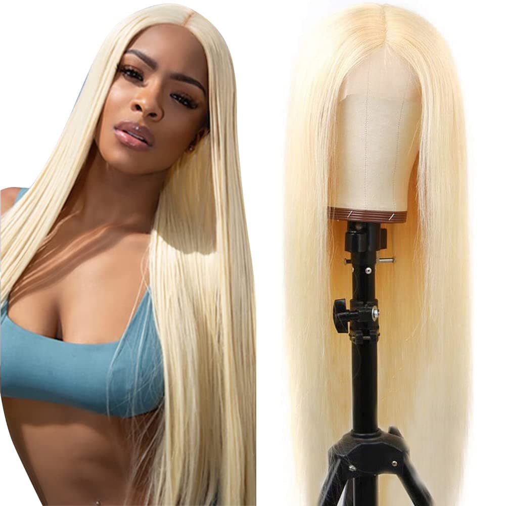 HOT STAR 5x5 HD Lace Front Wigs Human Hair 180% Density 5x5 HD Lace Closure Wigs Human Hair Wigs for Black Women Glueless Straight Lace Frontal Wigs Pre Plucked (28 Inch, 613 Lace Wigs)