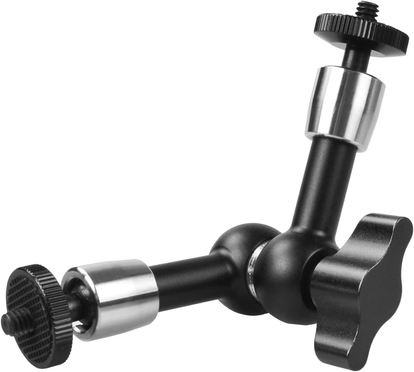 MOSHUSO 7 inch Magic Arm Camera Mount Clamp, 360° Friction Articulating Arm Camera Mount