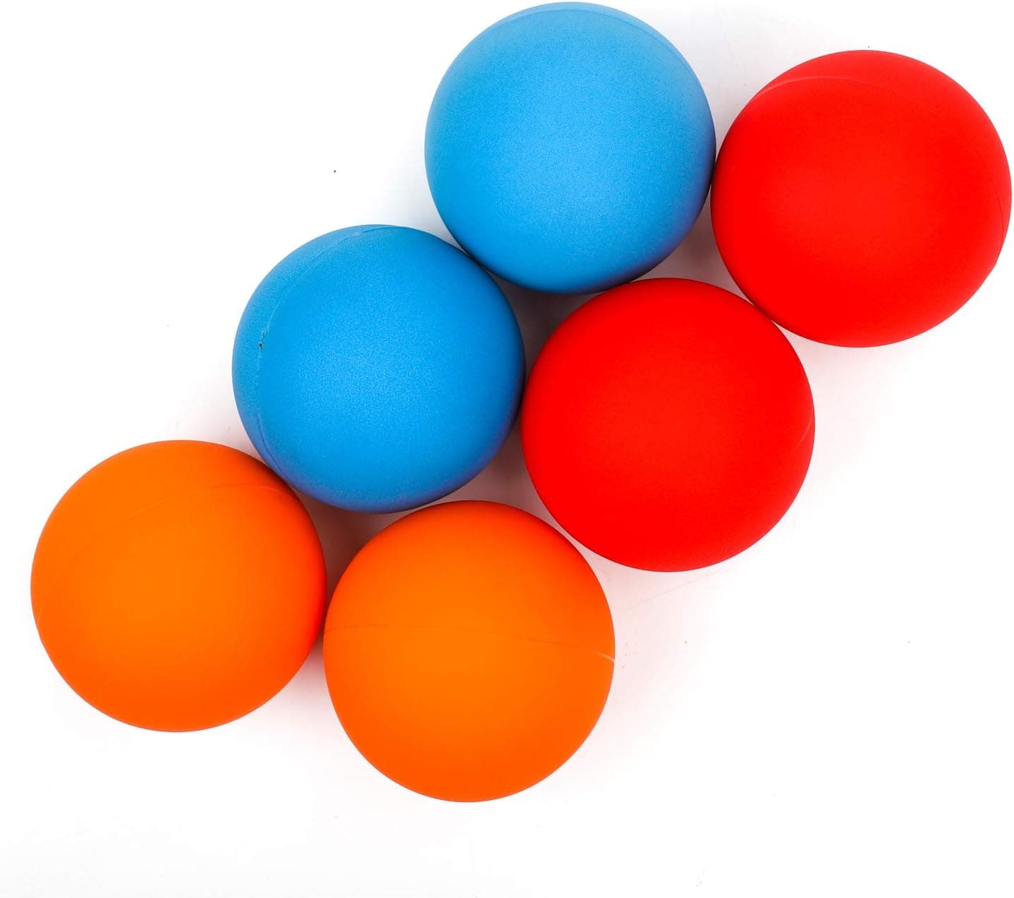 YuXing Professional Juggling Ball Set, Large Size=3.5", for Beginners&Professionals, for Adults, Set of 6 (Red Blue Orange)
